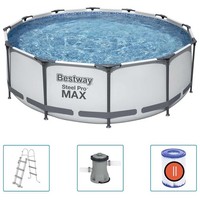 Steel Pro Max Swimming Pool Set 366X100Cm Schwimmbecken Schwimmbad Bestway
