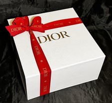   DIOR   Classic White Gift Box w/ LUNAR NEW YEAR 2026 Red Ribbon  Tissue  Seal