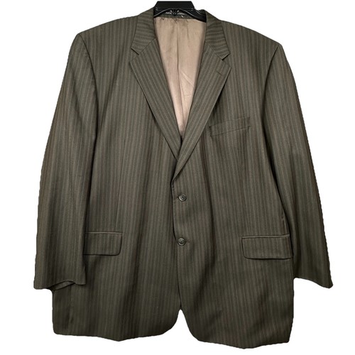 S Cohen Prestige Zignone Gibson Blazer 54 Tall Wool Super 100s Brown Plaid
