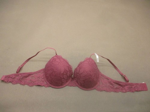 38C Unbranded Womens Mauve Lace Lined Underwire Back Closure Demi Bra 9A - Picture 3 of 9