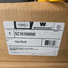 Wiegmann SC161606NK Screw Cover Pull Box Carbon Steel No Knockouts 16X16X6
