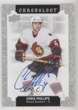 2018 Upper Deck Chronology Franchise History Chris Phillips #FH-OT-CP Auto 00b6