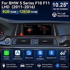 10.25'''' Apple Carplay SWC Android 14 BT Autoradio NBT F�r BMW 5 Series F10 F11