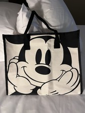 New Walt Disney World Mickey Mouse Canvas Tote/Shopping Bag 15x12x4 NEW FREE