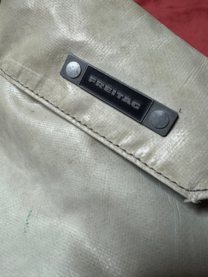 FREITAG Reference Large Travel Shoulder Boston Bag Gray Rare Discontinued White image 5