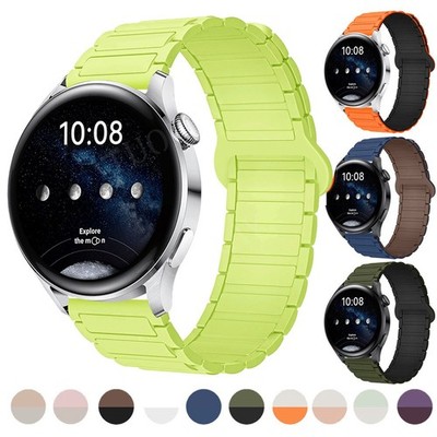 18mm 20mm 22mm Magnet Silikon Armband Uhrenarmband Smartwatch Ersatz Band Strap