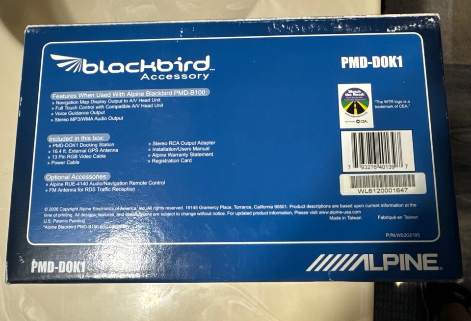 🔥RARE Alpine Blackbird GPS Navigation PMD-B100 & Dock PMD-DOK1 NEW BUNDLE‼️ - Image 4 of 4