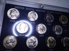1942-1945 WWII "GEM" UNCIRCULATED JEFFERSON WARTIME 35% SILVER NICKEL COIN SET — photo 2