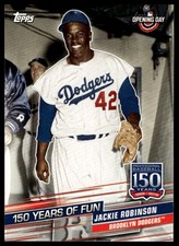 2019 Topps Opening Day #YOF-2 Jackie Robinson 150 Years of Fun