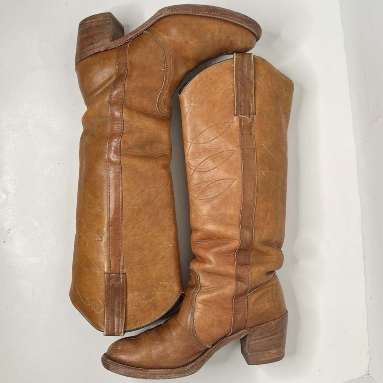 Vintage 1970's Frye Leather Tall Campus Boots image 7