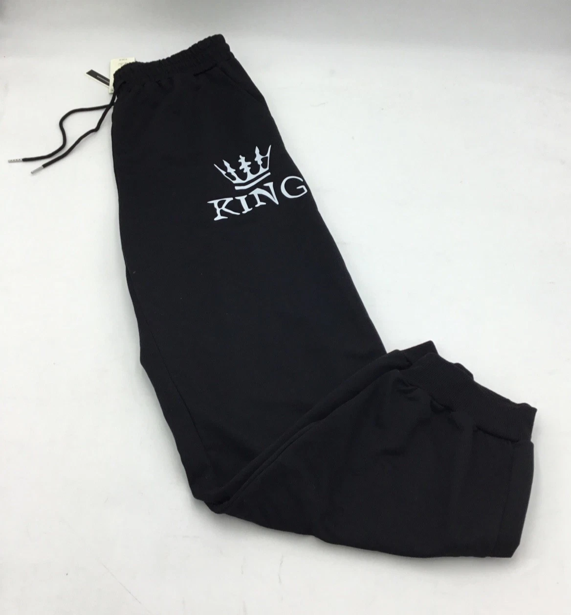 Michael Kors Mens Textured Logo Jogger Pants in Black Size L