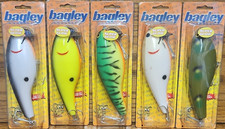 Bagley Wake'n B6 Super Glow Wooden Topwater Lures 50g (1 3/4oz) Lot of 5