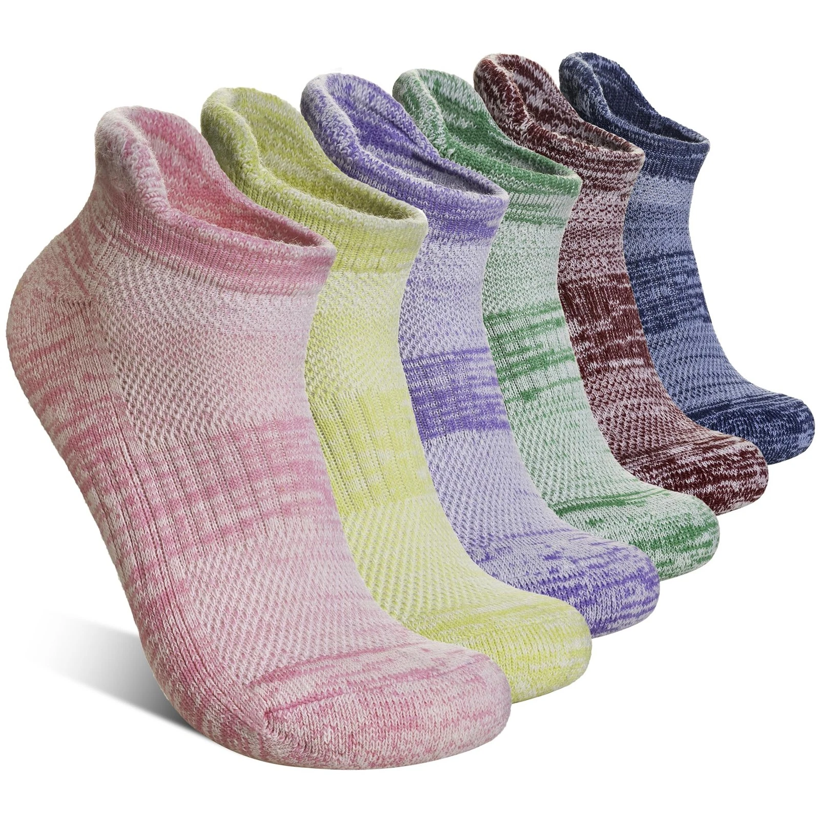 Merino Wool Ankle Socks Running Half Cushioned Men Women Hiking Thick No Show...