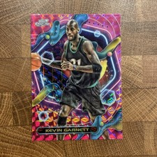 Kevin Garnett - 2023-24 Topps Cosmic Chrome Basketball 76 Pink Galaxy Refractor
