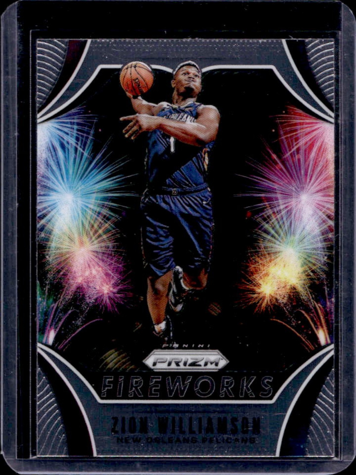 2019-20 Panini Prizm Zion Williamson Fireworks Rookie RC #26 Pelicans