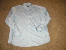 EDDIE BAUER Blue cotton front pocket style long slv button front shirt 2XLT TALL