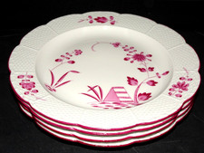 MEISSEN Porzellan Indisch 4 schöne seltene alte Essteller 22 cm Sonderpreis !