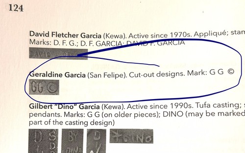 Orecchini e ciondolo in sterling firmati nativi americani Geraldine Garcia - Foto 17 di 17