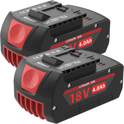 18V Replacement Battery for Bosch BAT609 BAT618 GBA18V80 4000Mah 72Wh Li-Ion