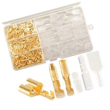 320pcs Double Bullet Wire Connectors, 3.9mm 3.5mm Male and Female Bullet Term...