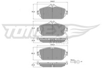 Tomex Brakes Bremsbelagsatz, Scheibenbremse TX 18-74 FüR MERCEDES-BENZ