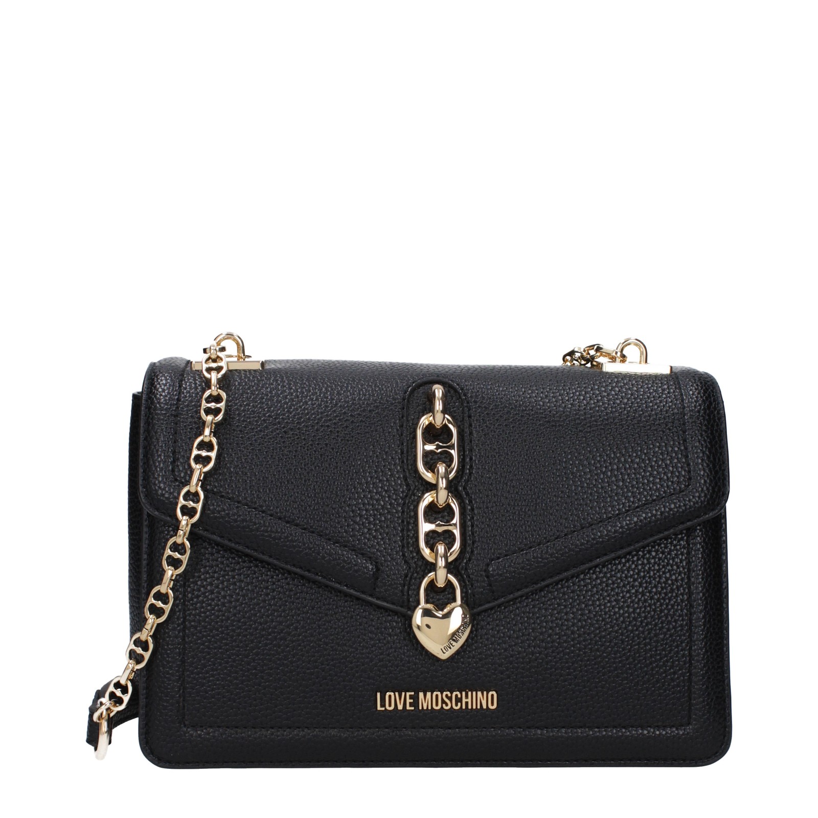Love Moschino Borse a Spalla Donna Poliuretano Nero