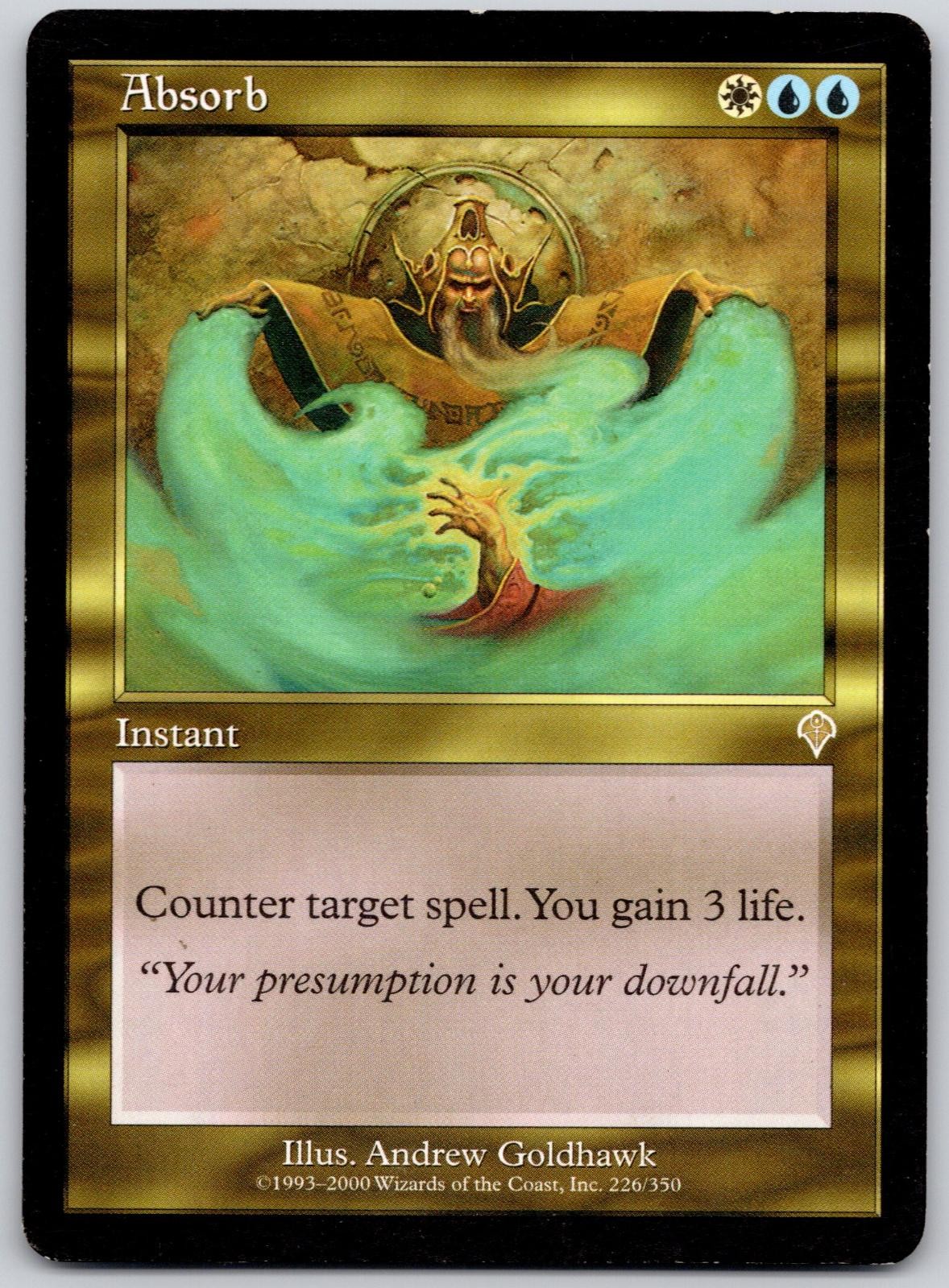 Absorb 226 Rare Invasion Magic: The Gathering Lightly Played