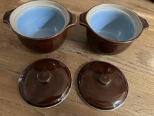 Denby Homestead Mini Casserole Dishes X2