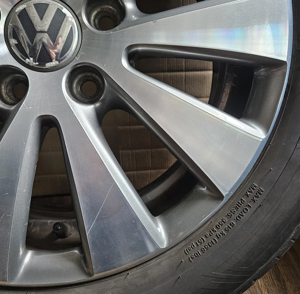 1 original VW Passat B6, EOS 16 Zoll Alufelge 7x16 ET45, Monza 3C0601025C 205/55 - Bild 4 von 4