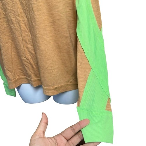 Top Free People Movement taglia XS oversize tutto verde marrone atletico attivo - Foto 5 di 12