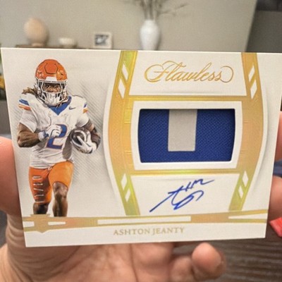 Panini 2025 Flawless Ashton Jeanty Boise St RPAH-7 Gold /10 Rookie Auto Patch