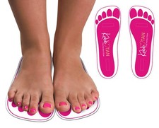 60 Pairs 120feets Spray Tan Feet Pads for Sunless Spray Tanning in Pink