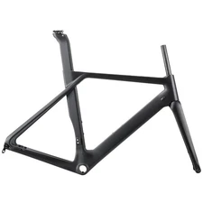 700C Weave Carbon Fiber Frame Flat Mount for 140/160mm Use for Road Bicycle 
