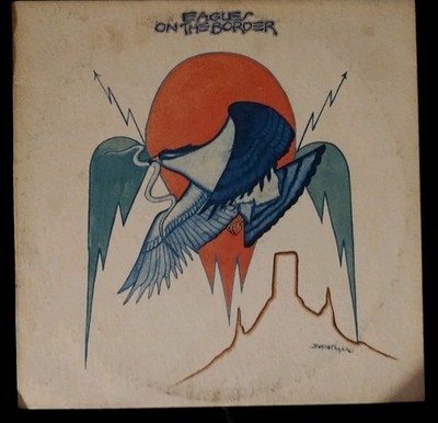 THE EAGLES On The Border LP 1974, 1st Ed  W/Rare Dbl Sided Poster 26X13  NM/NM