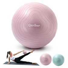 Pilates Ball 9 Inch Core Ball, Small Exercise Ball Between Knees for purple