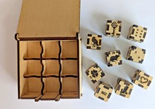 Lenormand Würfel aus Holz in