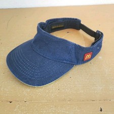 McDonald's Team/Employee Blue Denim Snapback Visor Uniform Apparel with Logo
