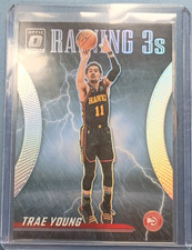 Panini 2023-24 Donruss Optic Raining 3s Prizm #19 Trae Young Atlanta Hawks NBA