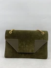 Yves Saint Laurent Small Betty Olive Green Suede Shoulder Bag