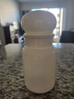 Vintage Milk Glass Bubble Top Apothecary Jar Made in Belgium - 7" tall (z193)