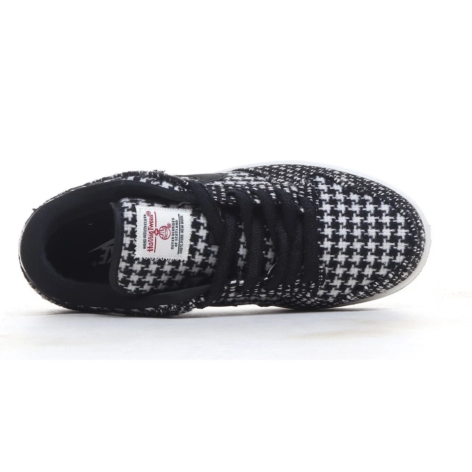 Zapatillas bajas unisex blancas negras Multi Harris Tweed HQ5036-901 Foto 4 de 4