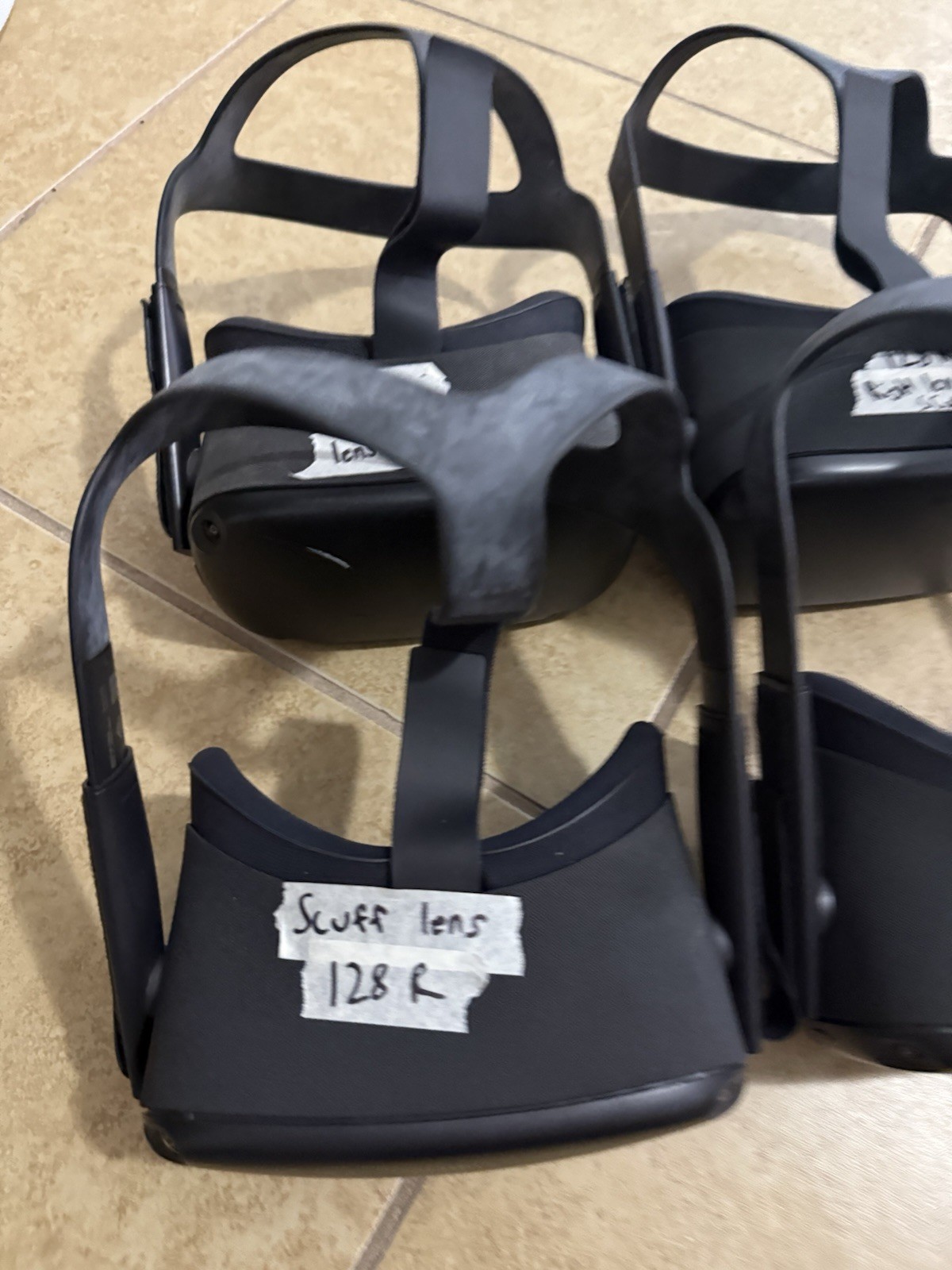 Lot Of 4 OCULUS QUEST 1 64GB Headsets - Scratched Lenses As Is Read