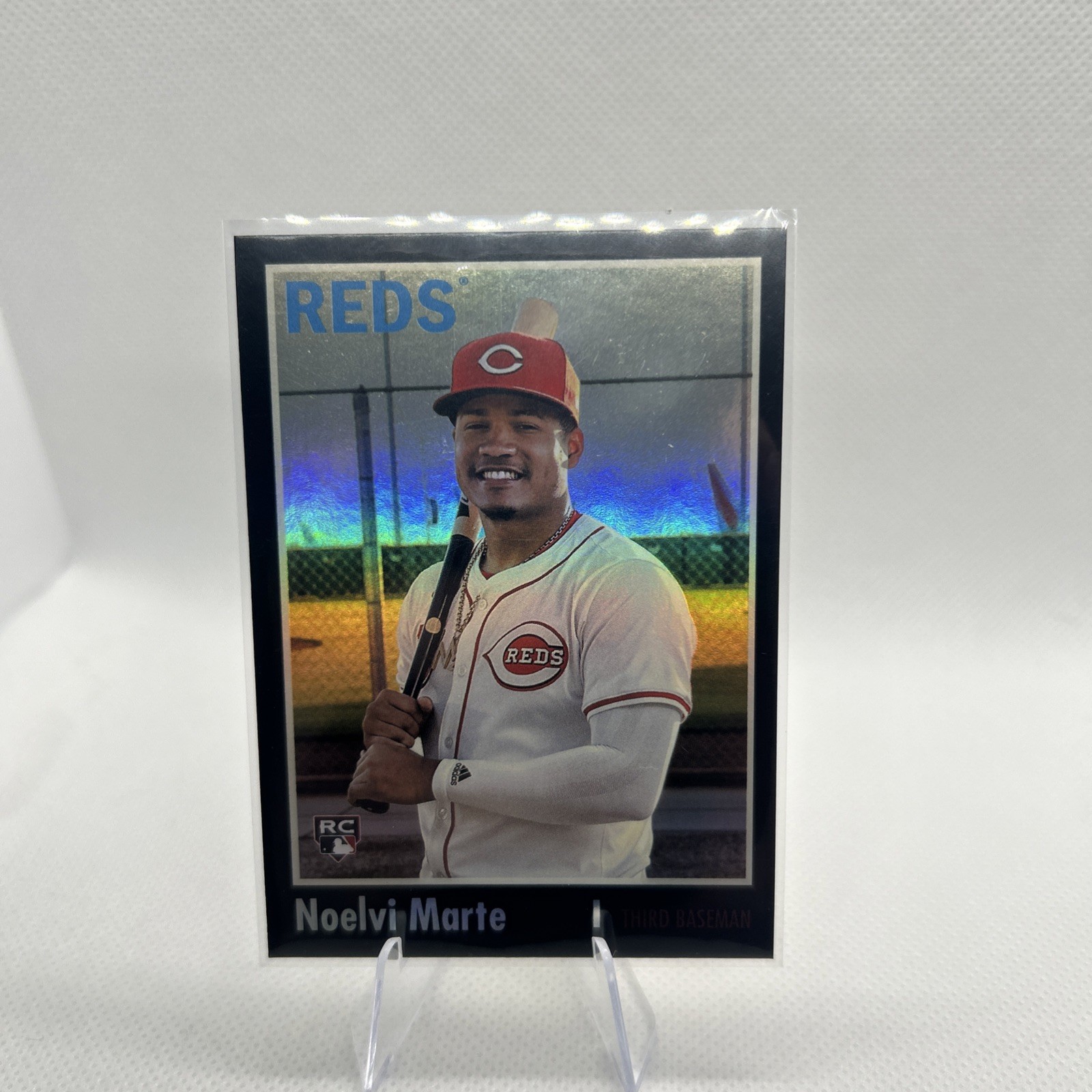 2024 Topps Archives - 1970 Topps Noelvi Marte #158 Black Foilboard (RC)