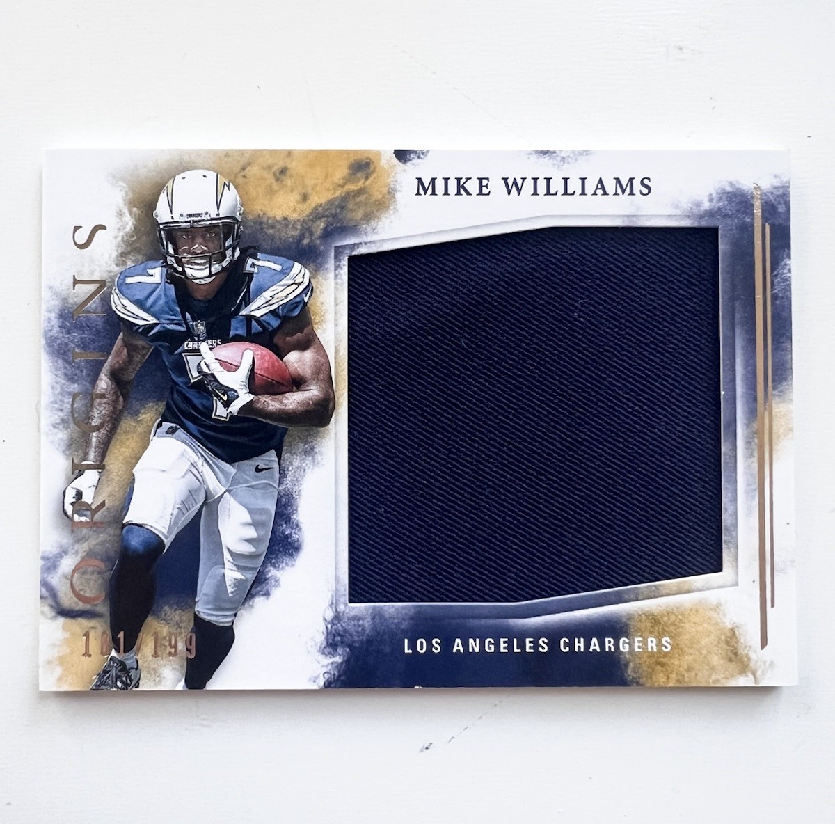2017 Panini Origins Mike Williams Rookie Jumbo Jerseys RJJ-MW /199 Chargers