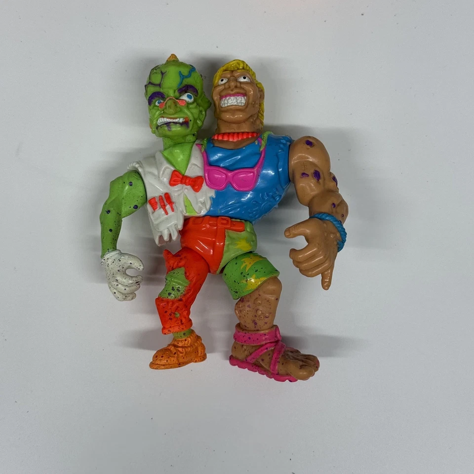 Boneco de ação vintage 1991 Toxic Crusaders Headbanger Troma Inc / Playmates Toys - Imagem 3 de 3