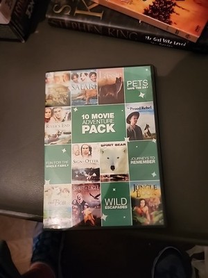 10 Movie Adventure Pack Vol 1 2-Disc DVD Spirit Bear, Jungle Book, Lassie + More