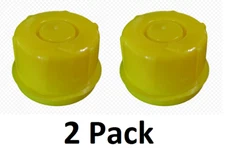 2 AFTERMARKET BLITZ YELLOW GAS SPOUT CAP replaces original 900302 ARROWS LINE UP