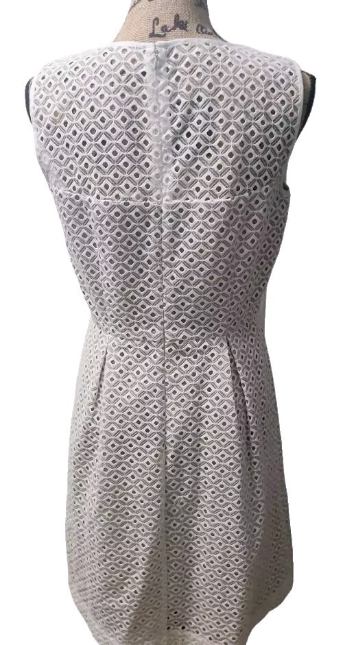 Calvin Klein Women's Size 10 Laser Cut White Mini Dress eBay