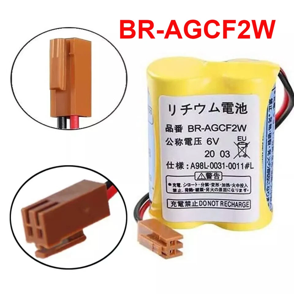 3x BR-AGCF2W 6V for Panasonic Battery for Fanuc A98L-0031-0011#L PLC Battery - Image 2 of 4