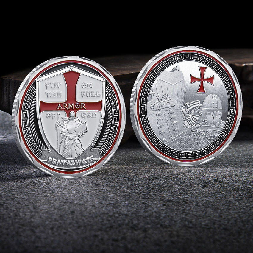Decoration Commemorative Silver Plated Challenge Coin Collectible Relief Gift